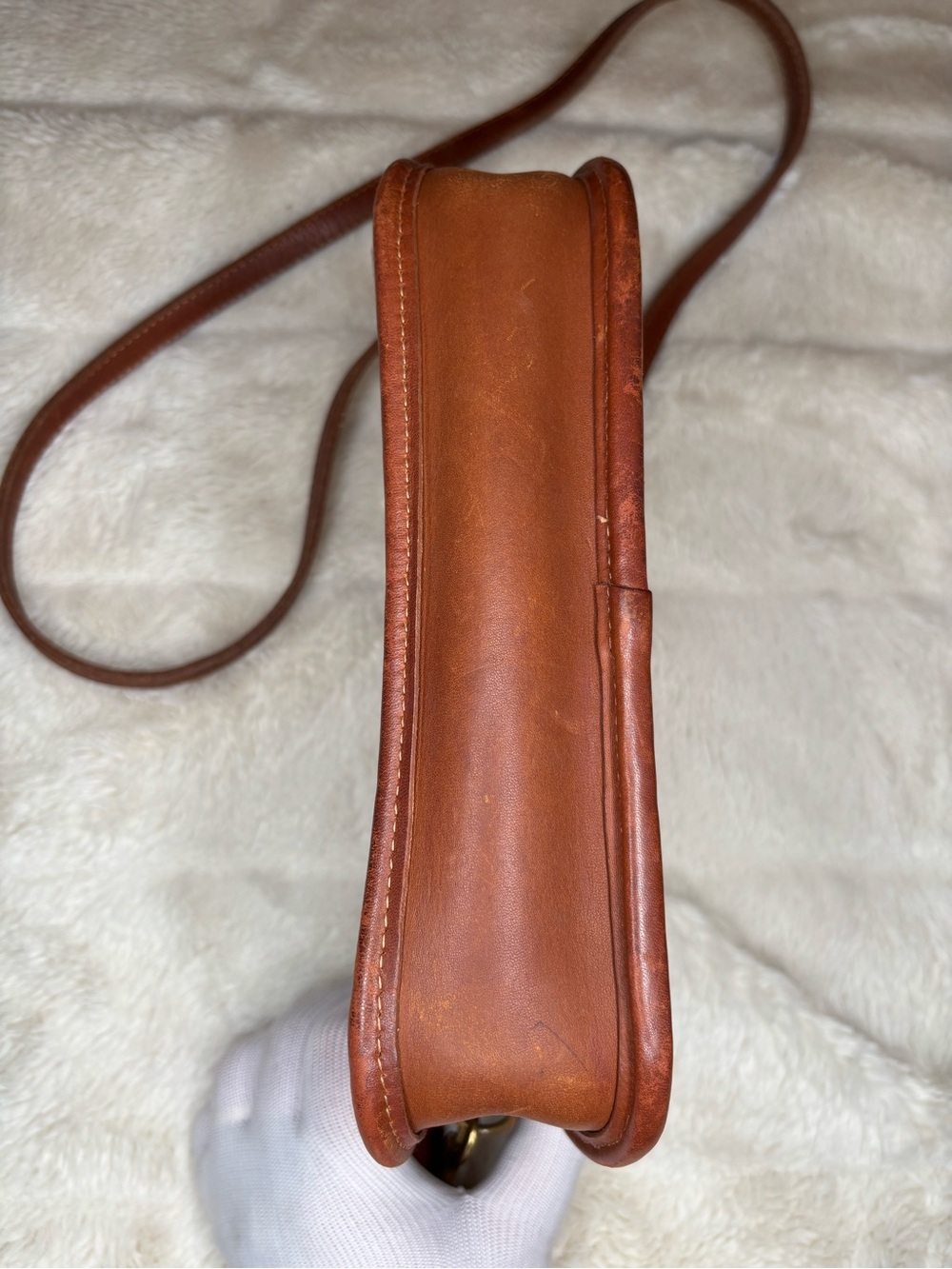 Vintage Coach 348 Brown Leather Crossbody Shoulder Bag Made in USA - Picture 11 of 16